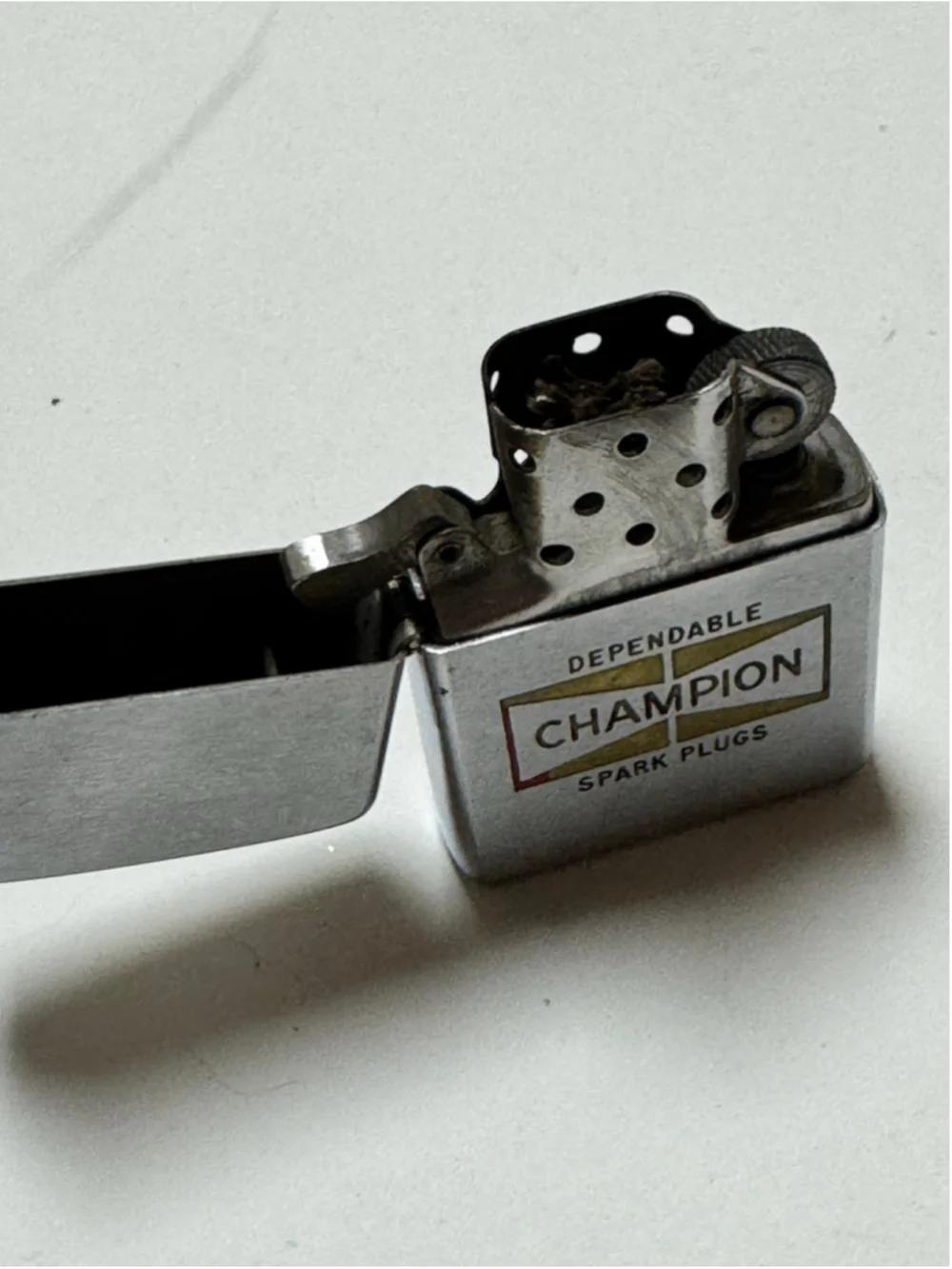 1970 Zippo Champion Spark Plugs Lighter Advertising